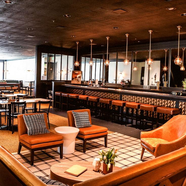 Restaurant interior with private family seating